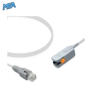 Mediaid POX020-100 adult hard shell SpO2 sensor with 1.0m cable and modular plug