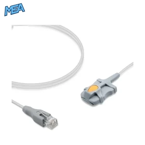 Mediaid POX020-400 adult soft tip SpO2 sensor with 3.0m cable and modular plug connector