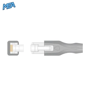 Modular plug connector diagram for Mediaid POX020-400 adult soft tip SpO2 sensor
