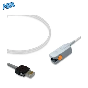 Mediaid POX050-105S adult hard shell SpO2 sensor with 3.0m cable and modular plug