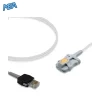 Mediaid POX050-400S Adult Soft Tip SpO2 Sensor 3.0m (Reusable New) 8 Mediaid POX050-400S adult soft tip SpO2 sensor with 3.0m cable and modular plug connector