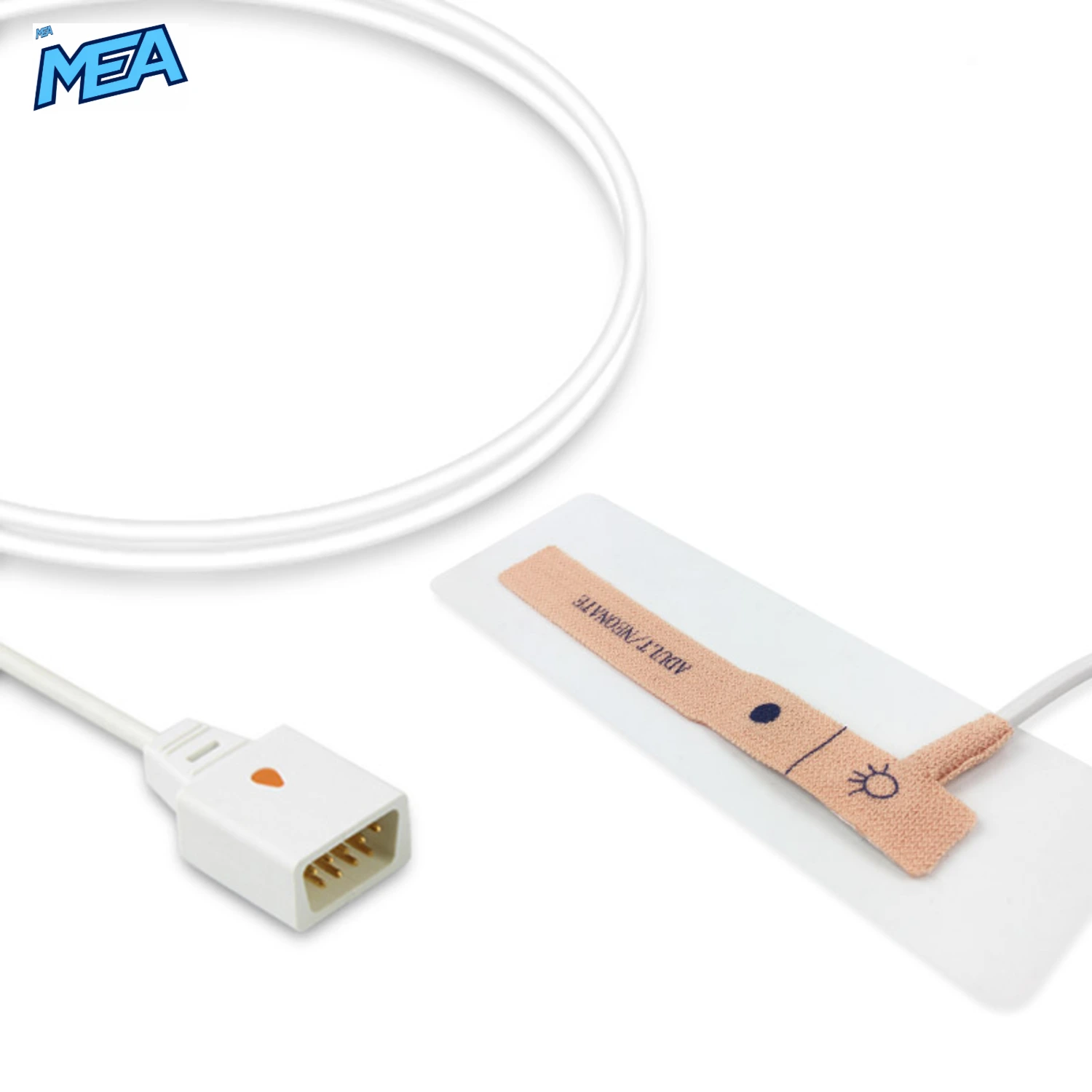 Adult/Neonate Non-woven Adhesive SpO2 Sensor 0.9m for MEK Monitors Disposable (Box of 24) 1 Adult/Neonate Non-woven Adhesive SpO2 Sensor 0.9m for MEK Monitors Disposable