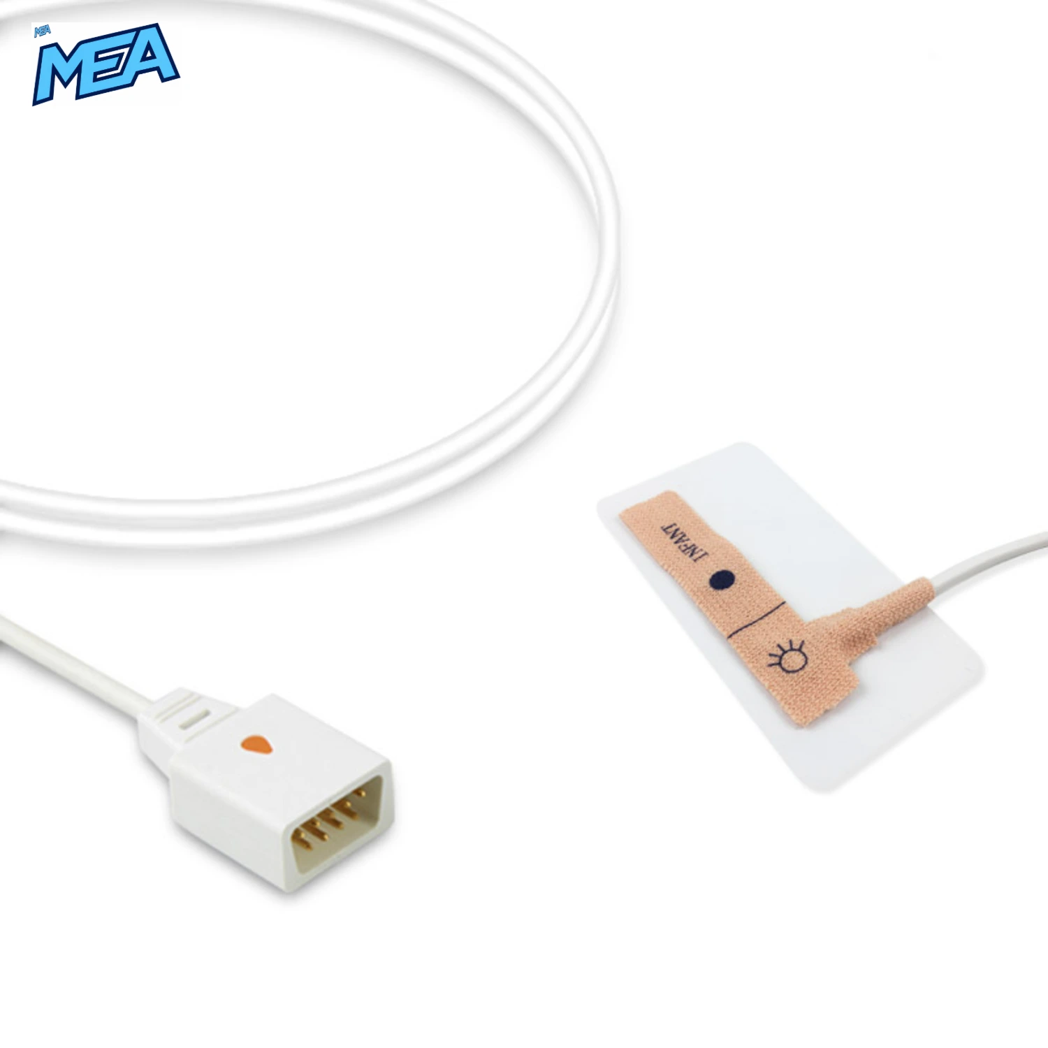Infant Non-woven Adhesive SpO2 Sensor 0.9m for MEK Monitors Disposable (Box of 24) 1 Infant Non-woven Adhesive SpO2 Sensor 0.9m for MEK Monitors Disposable