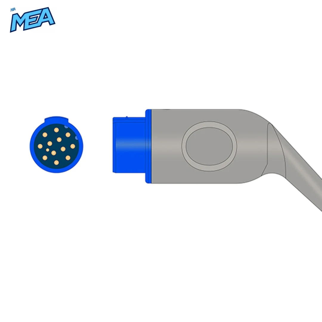 Adult Soft Tip SpO2 Sensor 3.0m for Mennen Medical Monitors Reusable, Technology: Masimo SET 2 Mennen Medical SpO2 sensor connector diagram