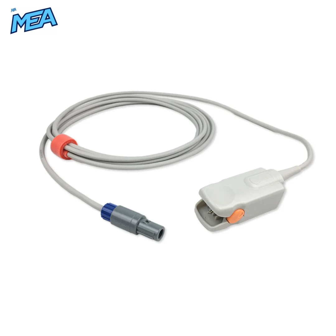 Adult Hard Shell SpO2 Sensor 3.0m for Mindray 512FLL Reusable, Technology: Nellcor Oxismart 2 Adult Hard Shell SpO2 Sensor 3.0m for Mindray 512FLL Reusable, Technology: Nellcor Oxismart view 2