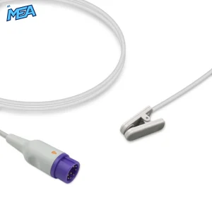 Adult Ear Clip SpO2 Sensor 3.0m for Mindray Monitors Reusable, Technology: Masimo SET