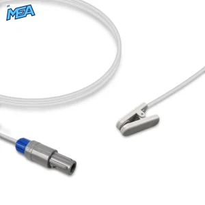 Adult Ear Clip SpO2 Sensor 3.0m for Mindray Monitors Reusable, Technology: Nellcor OxiMax