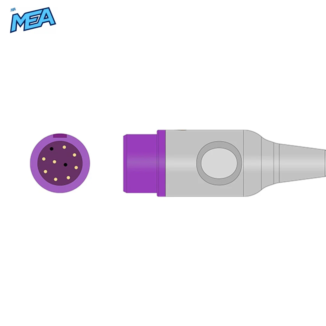 Adult Ear Clip SpO2 Sensor 3.0m for Mindray Monitors Reusable, Technology: Masimo SET 2 Mindray SpO2 sensor connector diagram
