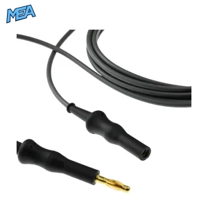 3m Monopolar Unipolar ESU Connecting Cable 4mm Banana to 4mm Banana Socket Reusable Silicone Cable