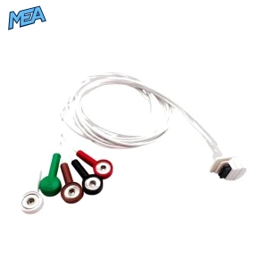 Mortara H3+ Holter Recorder 5 Lead ECG Cable Telemetry Leadwire 10-Pin Connector