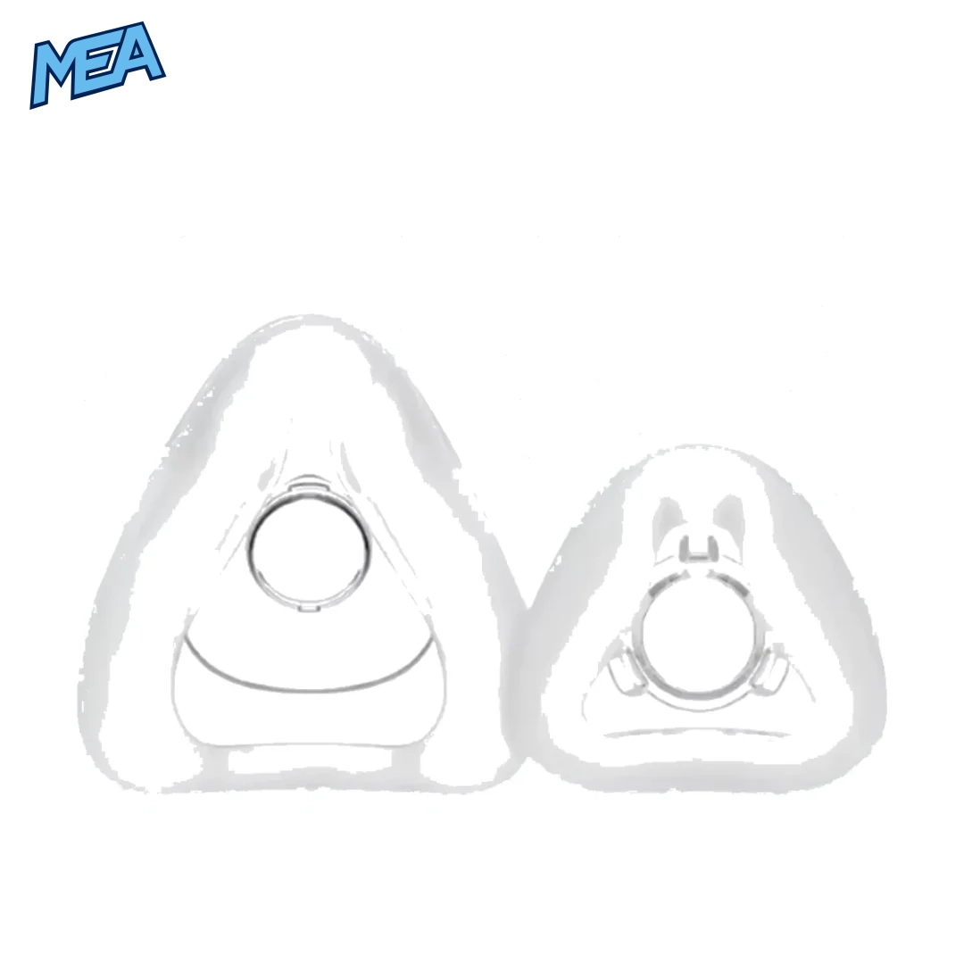 Nasal CPAP mask with 22mm connector, 360-degree rotating elbow, and quiet exhaust design