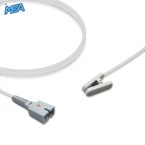 Adult Ear Clip SpO2 Sensor 1.0m for Nellcor D-YSE Reusable, Technology: Oxismart