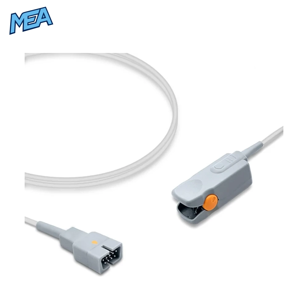 Nellcor DS100A Adult Hard Shell SpO2 Sensor 3.0m Oxismart 1 Nellcor DS100A adult hard shell SpO2 sensor 3m Oxismart reusable finger clip probe