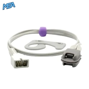 nellcor ear clip spo2 sensor non-oximax 3.2ft 7-pin connector classic style