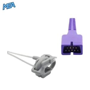 Nellcor infant SpO2 sensor with 9-pin connector and wrap band