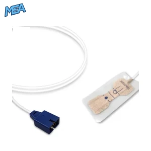 Nellcor MAX-P pediatric non-woven adhesive SpO2 sensor with 0.9m cable and 9-pin OxiMax connector