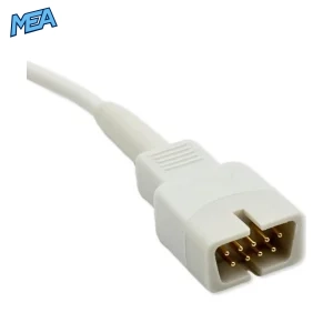 9-pin Nellcor Oxismart Non-OxiMax connector on D-YSE ear clip SpO2 sensor