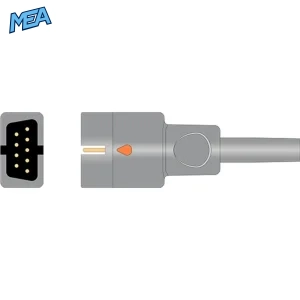 9-pin Nellcor Oxismart SpO2 sensor connector pin diagram