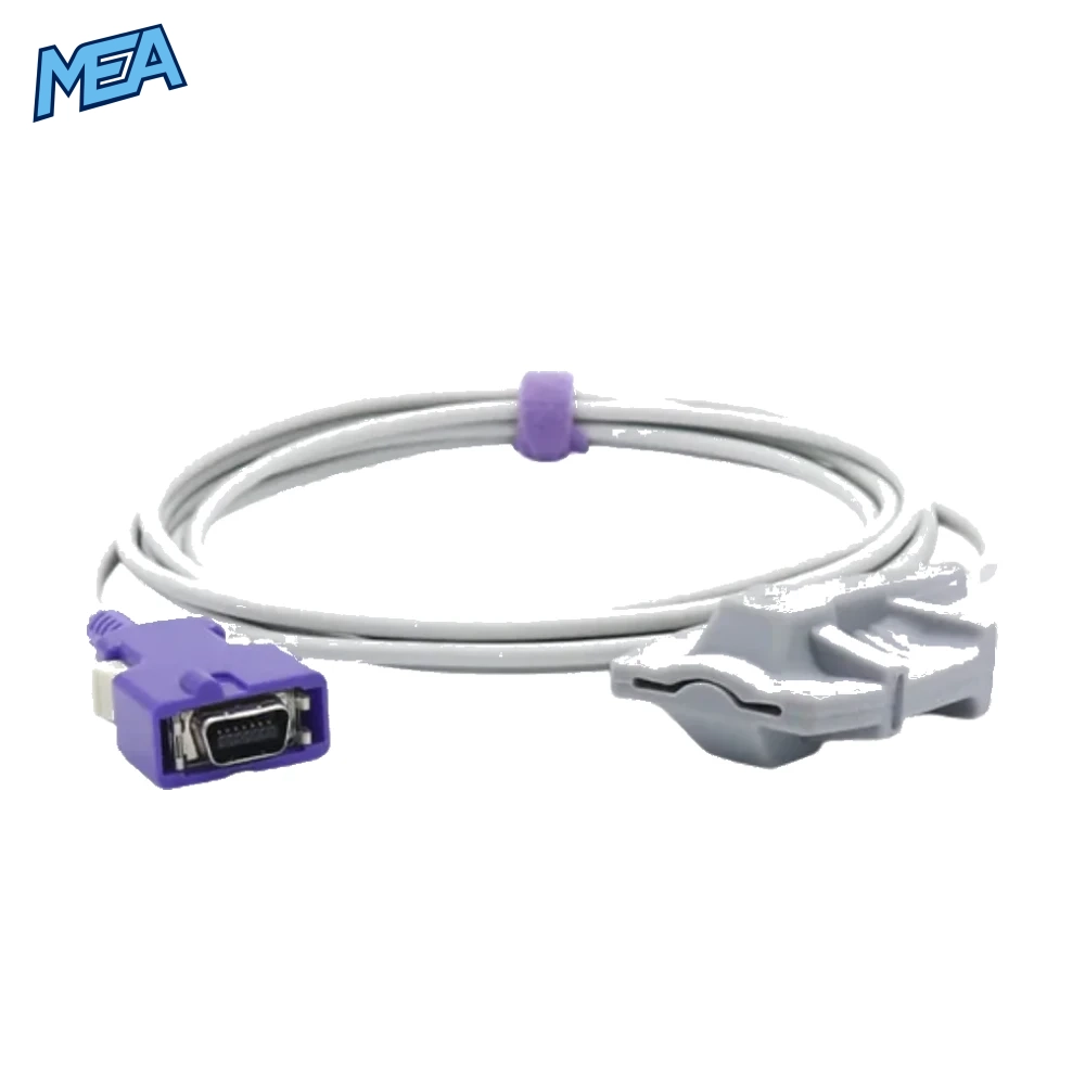 Nellcor Sensor Reusable Adult Soft 9.8 ft 14 Pins Connector 1 nellcor sensor reusable adult soft 9.8 ft 14 pins connector pulse oximeter spo2 monitoring probe for adult patient use compatible with nellcor oximax devices
