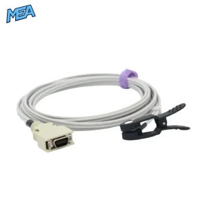 nellcor spo2 sensor adult ear clip new style with 14 pin connector and 9.8 ft cable for accurate oxygen saturation monitoring