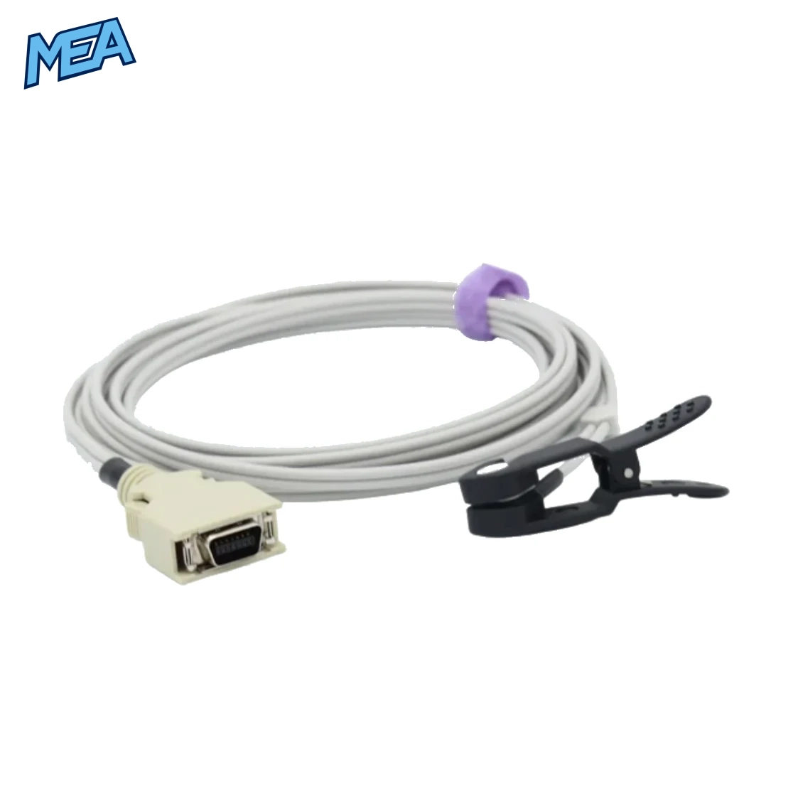 Reusable Nellcor SpO2 Sensor Adult Ear Clip 9.8 ft 14 Pins Connector 1 nellcor spo2 sensor adult ear clip new style with 14 pin connector and 9.8 ft cable for accurate oxygen saturation monitoring