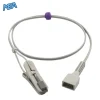 alt text: nellcor veterinary spo2 pulse oximeter lingual sensor ear tongue vet 7 pin connector 3.2 ft cable