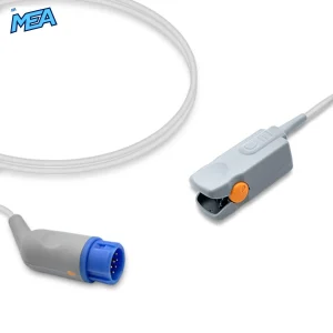 Adult Hard Shell SpO2 Sensor 3.0m for Newtech Monitors Reusable, Technology: Nellcor Oxismart