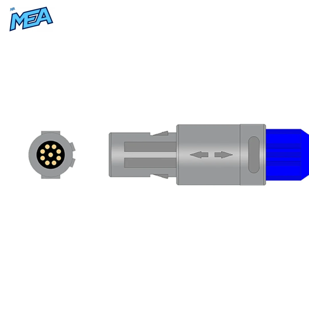 Adult Soft Tip SpO2 Sensor 3.0m for Nihon Kohden TL-651S Reusable 2 Nihon Kohden SpO2 sensor connector diagram
