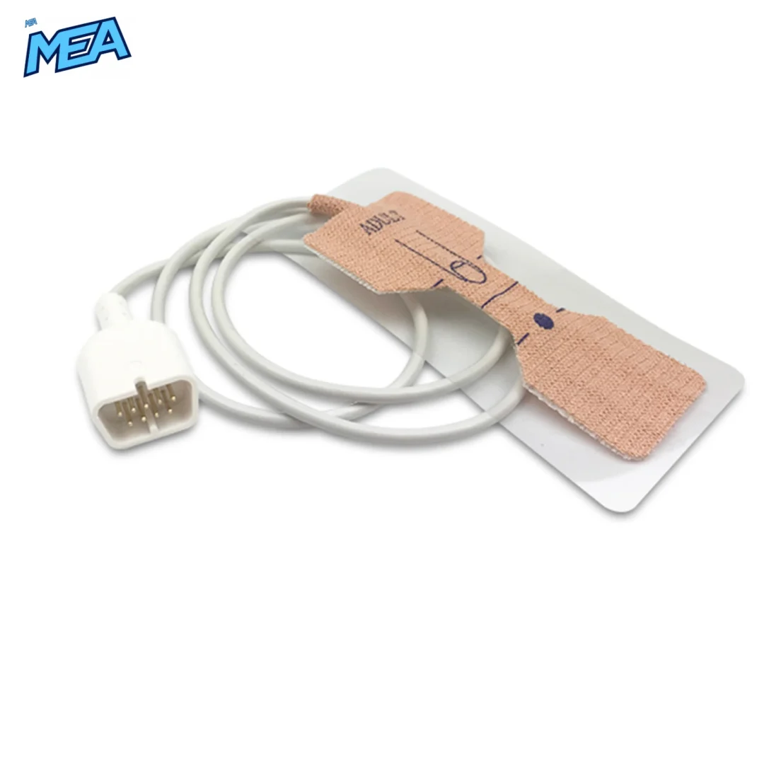 Adult Non-woven Adhesive SpO2 Sensor 0.9m for Nihon Kohden TL-271T Disposable (Box of 24) 2 Adult Non-woven Adhesive SpO2 Sensor 0.9m for Nihon Kohden TL-271T Disposable view 2
