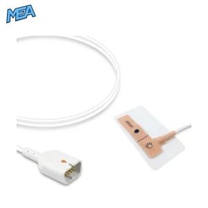 Nihon Kohden TL-274T infant non-woven adhesive SpO2 sensor 0.9m disposable with 9-pin connector