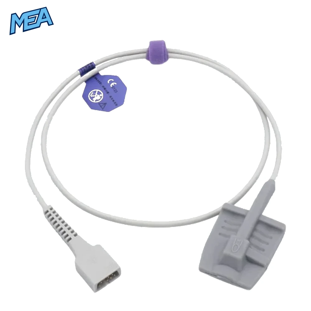 Nellcor Pediatric Soft SpO2 Sensor Non-oximax 3.2 ft 7 Pins Connector 2 non oximax nellcor pediatric soft spo2 sensor 3.2 ft 7 pin connector for pediatric oxygen saturation monitoring