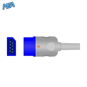 Northern Meditec Taurus SpO2 sensor connector end view and side view