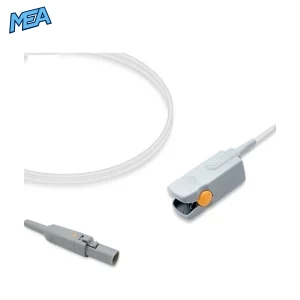 Novametrix 8776-00 adult hard shell SpO2 sensor with 3.0m cable and finger clip