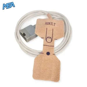 Novametrix adult adhesive non-woven SpO2 sensor with 0.9m cable and 9-pin connector