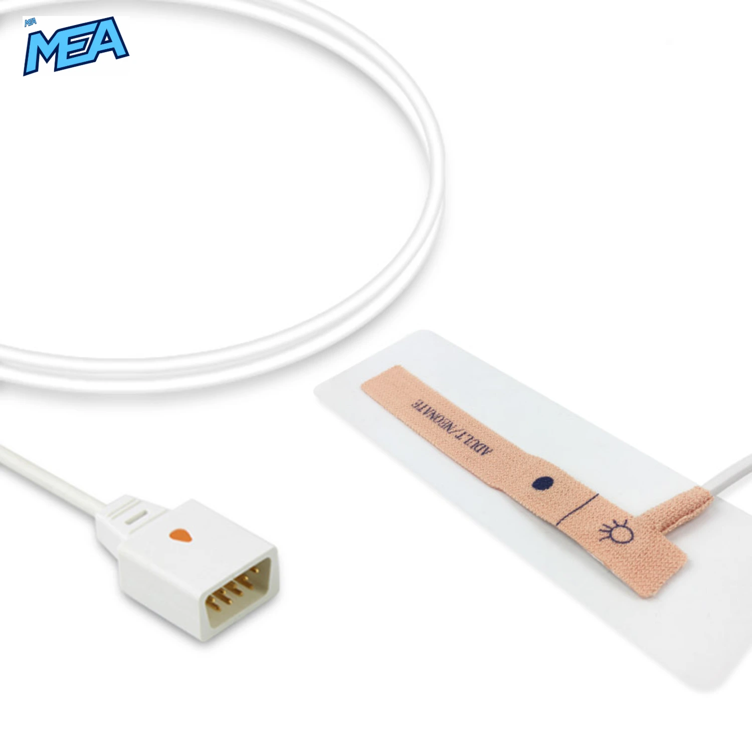 Adult/Neonate Non-woven Adhesive SpO2 Sensor 0.9m for Novametrix AS140 Disposable (Box of 24) 1 Adult/Neonate Non-woven Adhesive SpO2 Sensor 0.9m for Novametrix AS140 Disposable