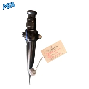 Olympus ENF-GP2 ENT fiberoptic endoscope for upper airway visualization and diagnosis.
