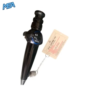 Olympus ENF-GP2 flexible rhino-laryngoscope for nasal, pharyngeal, and laryngeal diagnostic procedures.