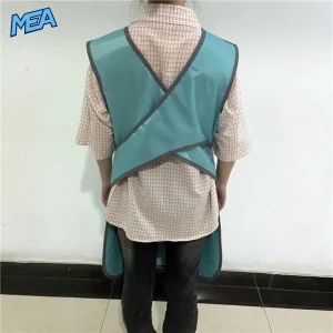 PA07 dental lead vest 0.5mm Pb back view showing crossed shoulder straps