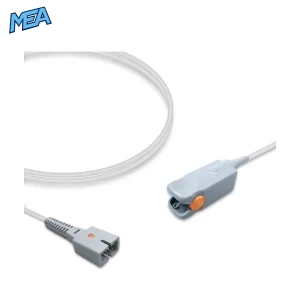 Pediatric hard shell SpO2 sensor with 1.0m cable and 9-pin connector, compatible with Nellcor D-YSPD (Non-Oximax)