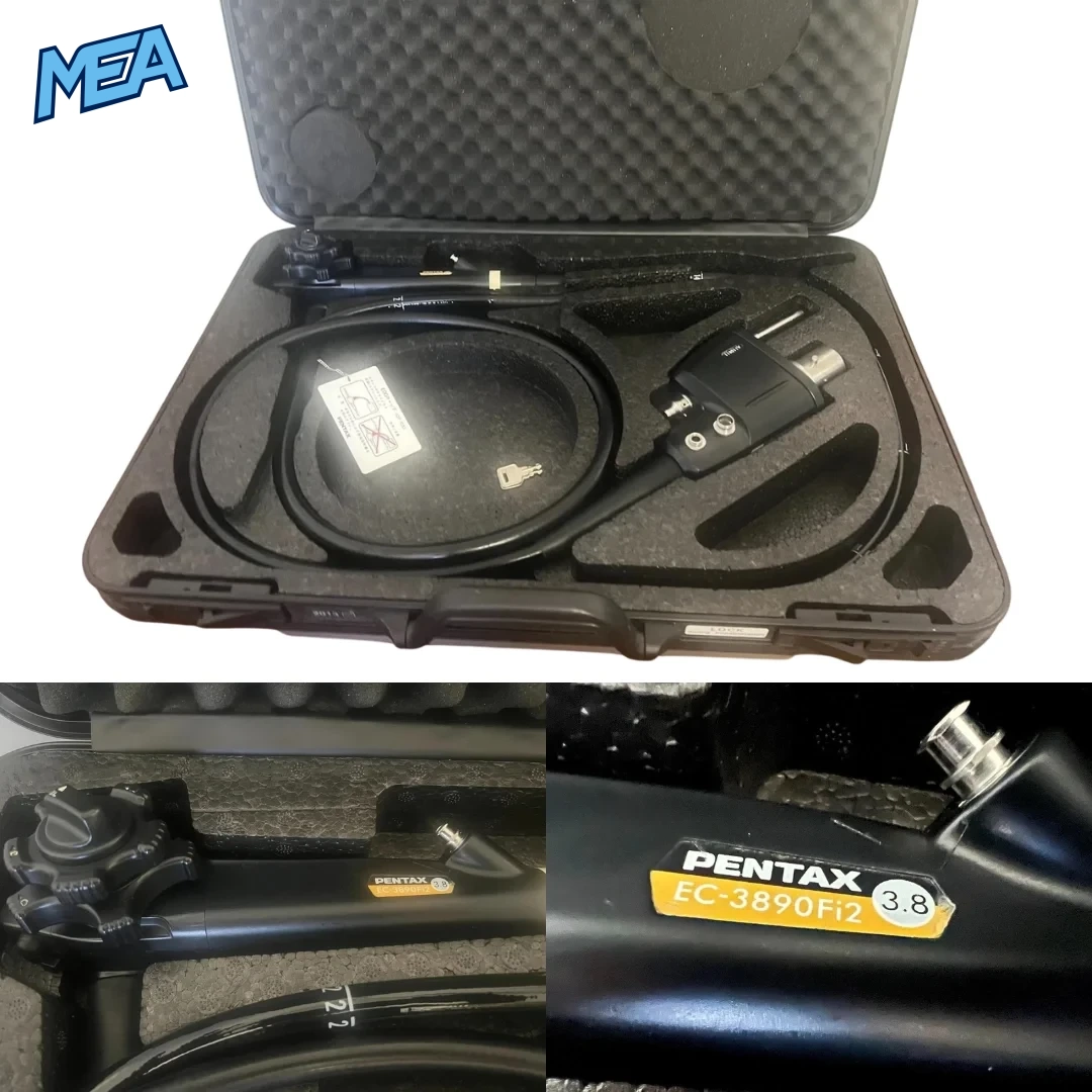 Pentax EC-3890Fi2 (EC3890Fi2) Video Colonoscope Sanitzed & Tested 1 Year Warranty 2 Pentax EC-3890Fi2 HD Video Colonoscope with protective carry case for diagnostic colonoscopy procedures