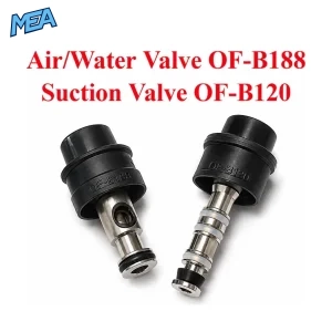 Pentax OF-B188 air/water valve and OF-B120 suction valve 2-piece endoscope valve set