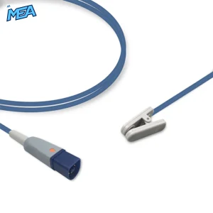 Adult Ear Clip SpO2 Sensor 3.0m for Philips Monitors Reusable, Technology: Nellcor OxiMax
