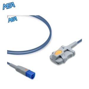 Philips M1191B large adult soft tip SpO2 sensor 2.0m with FAST 8 pin connector