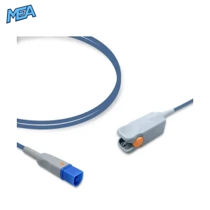 Philips M1192AL pediatric hard shell SpO2 sensor with 3.0m FAST cable and 8-pin connector