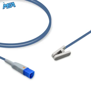 Adult Ear Clip SpO2 Sensor 2.0m for Philips M1194A Reusable, Technology: Fast