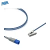 Philips M1194B compatible adult ear clip SpO2 sensor with 1.0m reusable cable