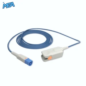 Adult Hard Shell SpO2 Sensor 3.0m for Philips M1196AL Reusable, Technology: Fast view 2