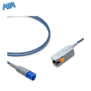 Philips M1196S adult hard shell SpO2 sensor with 2.0m cable and 8-pin FAST connector