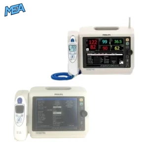 Philips SureSigns VS4 Patient Monitor with touchscreen display for vital signs monitoring including NIBP, SpO2, pulse rate and temperature