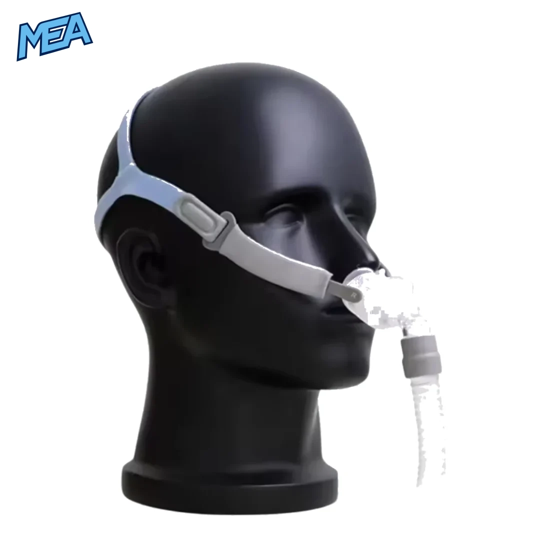 pm2 cpap nasal pillow mask worn by user sleep therapy